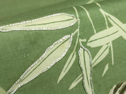 平和屋本店●極上 アンティーク 大正ロマン 六通柄 京袋帯 手刺繍 雀 逸品 DZAB2875kh6