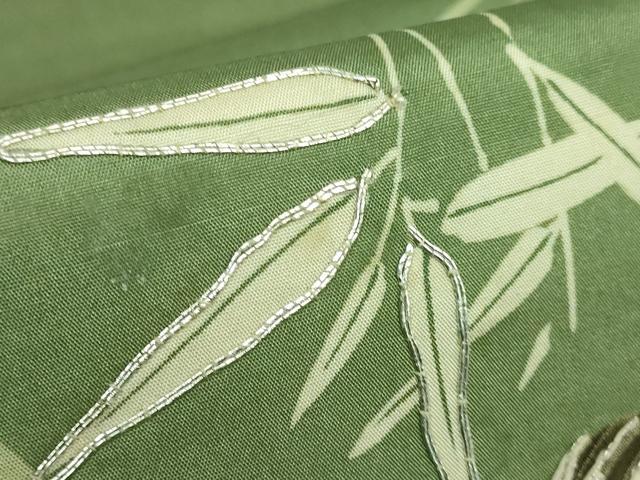 平和屋本店●極上 アンティーク 大正ロマン 六通柄 京袋帯 手刺繍 雀 逸品 DZAB2875kh6