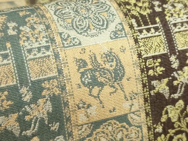 平和屋着物●極上　龍村美術織物　九寸開き名古屋帯　紅牙瑞錦　逸品　DZAB2878kh6