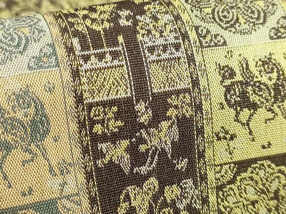 平和屋着物●極上　龍村美術織物　九寸開き名古屋帯　紅牙瑞錦　逸品　DZAB2878kh6