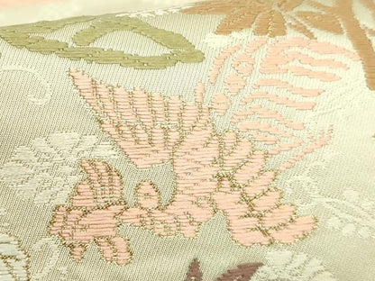 平和屋着物●極上　六通柄袋帯　唐織　桐竹鳳凰文　逸品　DZAB2887kh6