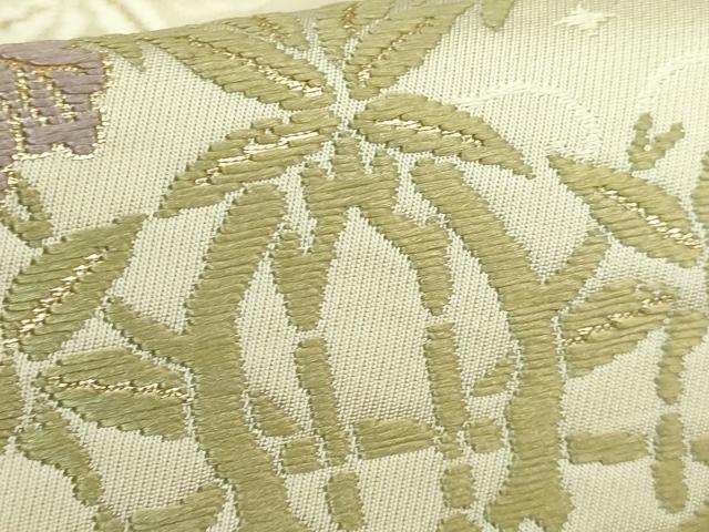 平和屋着物●極上　六通柄袋帯　唐織　桐竹鳳凰文　逸品　DZAB2887kh6