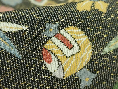 平和屋着物●極上　六通柄袋帯　飛鶴宝尽くし　松竹梅　金通し地　逸品　DZAB2895kh6