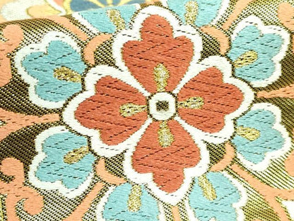 平和屋着物●極上　西陣　川島織物　六通柄　本袋帯　唐織　正倉院花文　金銀糸　逸品　DZAB2896kh6