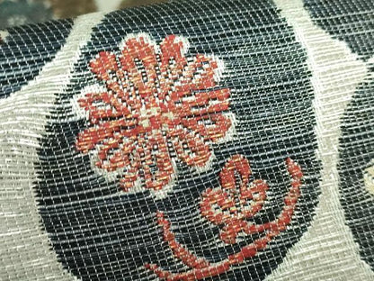平和屋着物●極上　西陣　鷹匠謹製　両面　六通柄袋帯　瓢箪花文　鳥獣戯画　金銀糸　逸品　DZAB2905kh6
