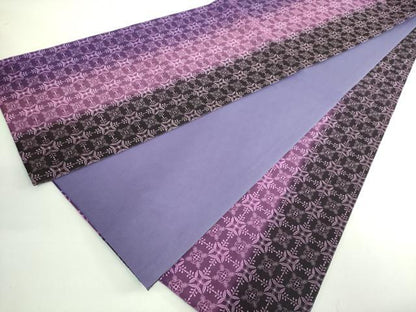 平和屋着物●極上 全通柄袋帯 オーガンジー 格子花菱文 証紙付き 逸品 DZAB2906kh6
