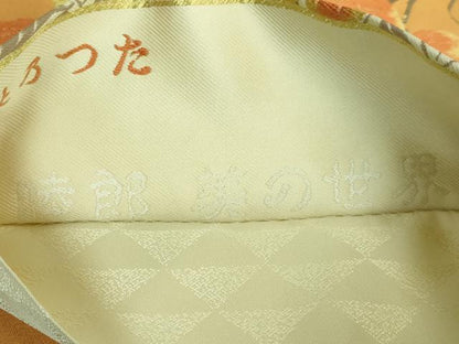 平和屋着物●極上　川島睦郎　全通柄袋帯　唐織　秋乃つた　睦郎　美の世界　逸品　DZAB2911kh6