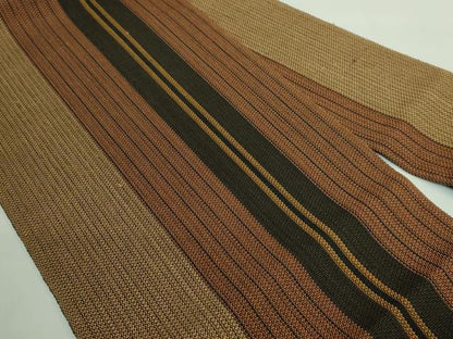 平和屋着物●極上　八寸名古屋帯　間道　絹科布　逸品　DZAB2926kh6