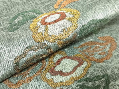 平和屋着物●極上　紋屋井関　御寮織　太鼓柄袋帯　草花文　金銀糸　逸品　DZAB2939kh6