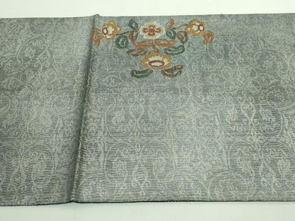 平和屋着物●極上　紋屋井関　御寮織　太鼓柄袋帯　草花文　金銀糸　逸品　DZAB2939kh6