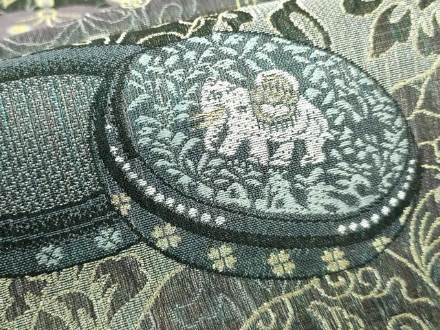 平和屋着物●極上　両面　全通柄袋帯　正倉院宝物八拾八紋様　金糸　逸品　DZAB2943kh6