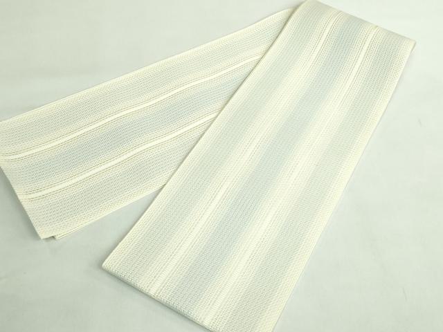 平和屋着物＊極上　夏物　本場筑前博多織　半幅帯　紗　間道　逸品　未使用　DZAB2948kh6