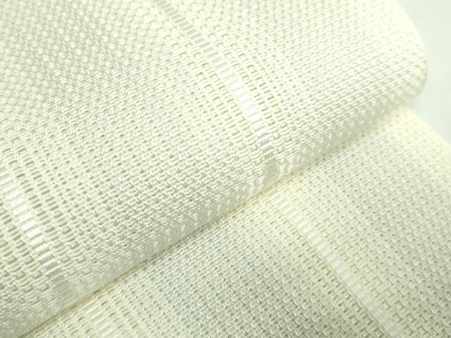 平和屋着物＊極上　夏物　本場筑前博多織　半幅帯　紗　間道　逸品　未使用　DZAB2948kh6