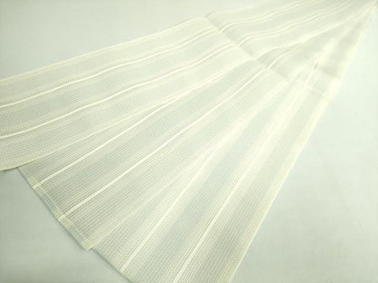 平和屋着物＊極上　夏物　本場筑前博多織　半幅帯　紗　間道　逸品　未使用　DZAB2948kh6