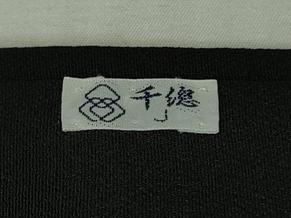 平和屋本店●極上　創業460年・千總　黒留袖　駒刺繍　束ね熨斗　宝尽くし　金彩　たとう紙付き　逸品　DZAB2955kh6