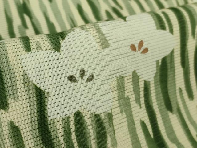 平和屋本店＊極上　夏物　銀座　志ま亀　小紋　絽　舞花文　たとう紙付き　逸品　未使用　DZAB2962kh6