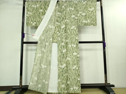 平和屋本店＊極上　夏物　銀座　志ま亀　小紋　絽　舞花文　たとう紙付き　逸品　未使用　DZAB2962kh6