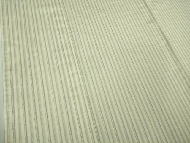 平和屋着物▽極上 白紬 単衣 間道 逸品 DZAB2965kh6