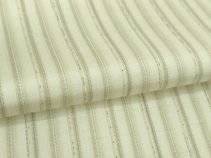 平和屋着物▽極上 白紬 単衣 間道 逸品 DZAB2965kh6