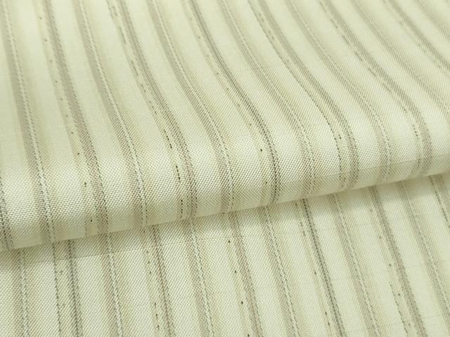 平和屋着物▽極上 白紬 単衣 間道 逸品 DZAB2965kh6