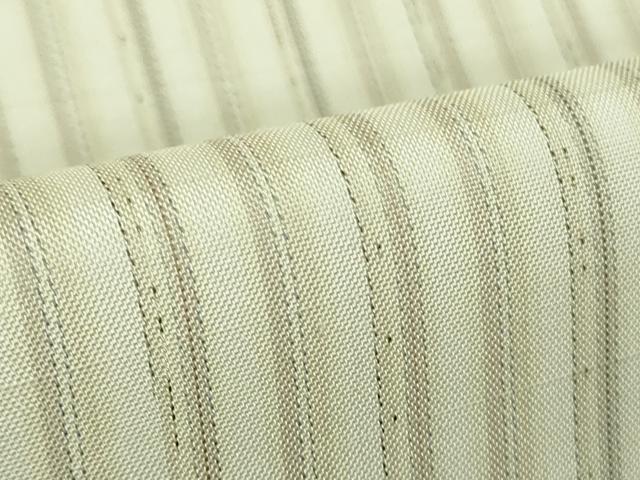 平和屋着物▽極上 白紬 単衣 間道 逸品 DZAB2965kh6