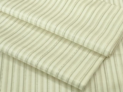 平和屋着物▽極上 白紬 単衣 間道 逸品 DZAB2965kh6
