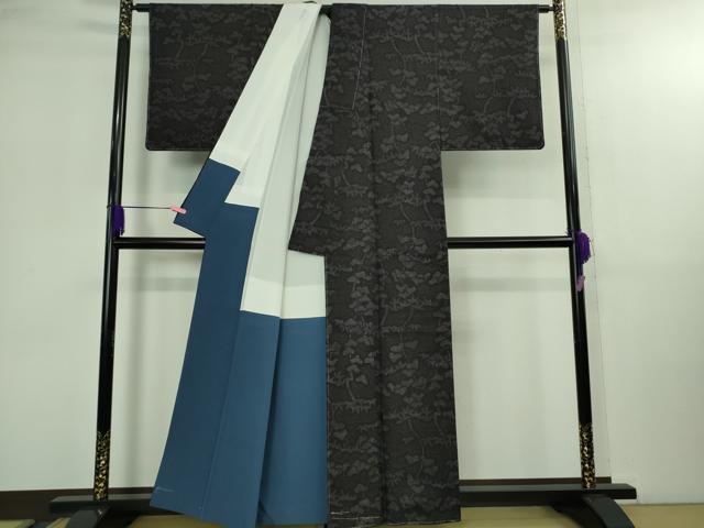 平和屋着物●極上　本場結城紬　重要無形文化財　廣田紬謹製　100亀甲　飛び亀甲柄　証紙付き　逸品　未使用　DZAB2977kh6