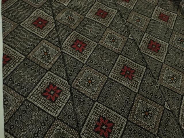 平和屋着物●希少　本場大島紬　龍郷絣　逸品　DZAB2998kh6