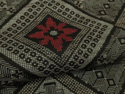 平和屋着物●希少　本場大島紬　龍郷絣　逸品　DZAB2998kh6