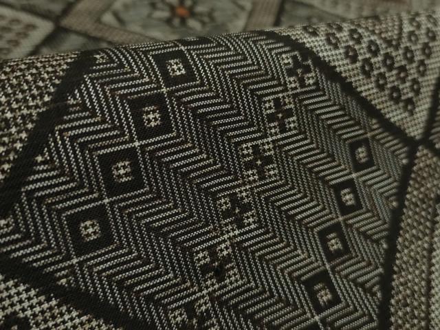 平和屋着物●希少　本場大島紬　龍郷絣　逸品　DZAB2998kh6