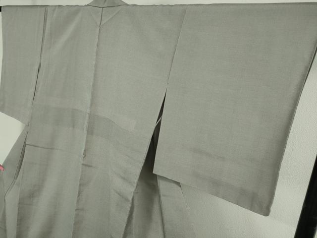平和屋着物▽極上 本塩沢 やまだ織 単衣 内田フサ作 霞色 京都きもの友禅扱い 証紙付き 逸品 未使用 DZAB3003kh6