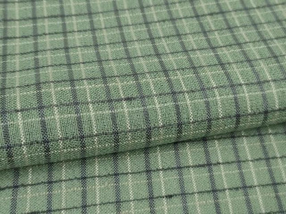 平和屋着物＊極上 夏物 京の名門・菱屋六右ェ門 紬 格子 反端付き 逸品 DZAB3006kh6