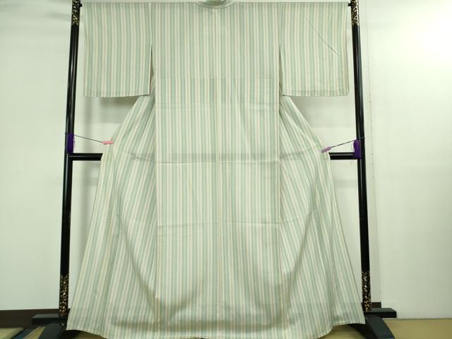 平和屋着物＊極上　夏物　小紋　絽　間道　逸品　未使用　DZAB3007kh6