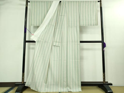 平和屋着物＊極上　夏物　小紋　絽　間道　逸品　未使用　DZAB3007kh6