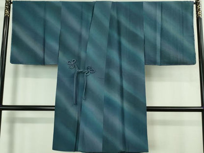 平和屋着物＃極上　道中着　ロング丈　斜線文　暈し染め　逸品　未使用　DZAB3011kh6