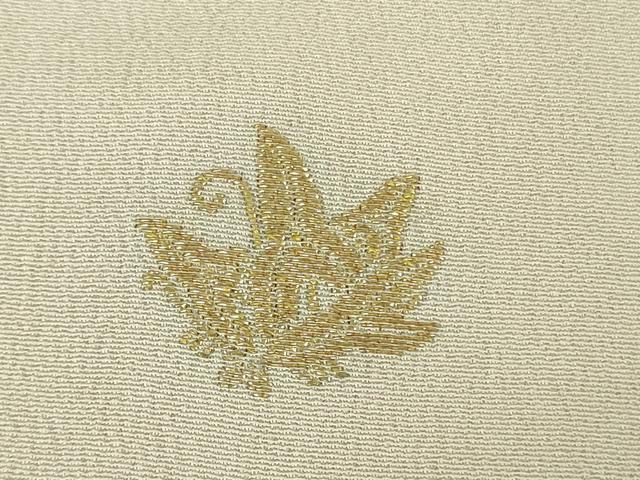 平和屋本店●極上　アンティーク　大正ロマン　訪問着　駒刺繍　花唐草文　金糸　逸品　DZAB3029kh6
