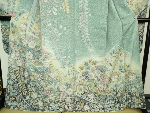 平和屋本店●極上　振袖　辻が花　暈し染め　逸品　DZAB3033kh6