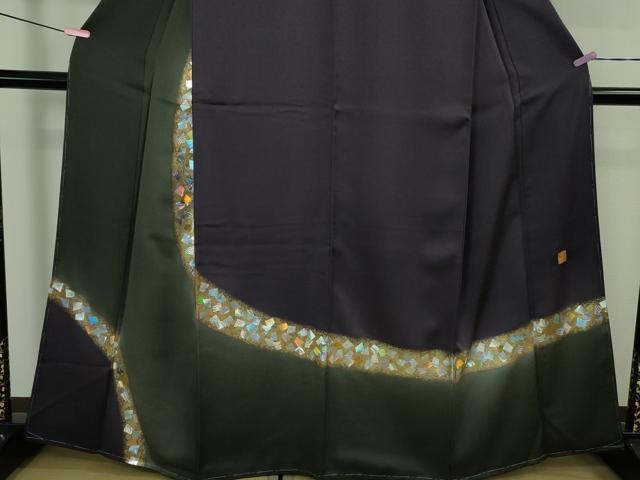 平和屋着物●極上　金彩友禅作家　金彩の魔術師　堀省平　金煌織　訪問着　箔散らし　暈し染め　金銀彩　逸品　未使用　DZAB3037kh6