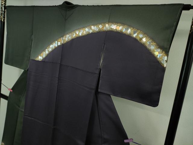 平和屋着物●極上　金彩友禅作家　金彩の魔術師　堀省平　金煌織　訪問着　箔散らし　暈し染め　金銀彩　逸品　未使用　DZAB3037kh6