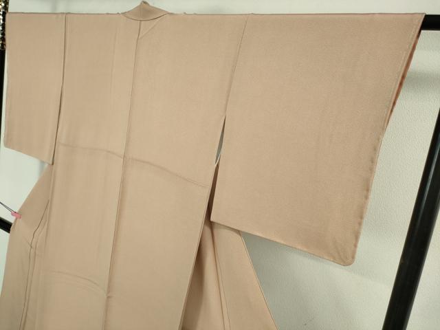 平和屋着物●極上　伝統工芸士　砂川健一　江戸小紋　伊勢白子彫り　鮫小紋柄　伽羅色地　逸品　未使用　DZAB3041kh6