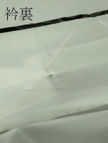 平和屋本店●極上　本場大島紬　地空　割込絣　舞蝶文　黒地　逸品　未使用　DZAB3043kh6