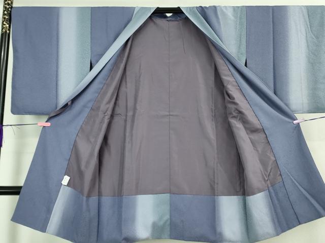 平和屋着物＃極上　道中着　ロング丈　間道　暈し染め　洗える着物　逸品　DZAB3050kh6