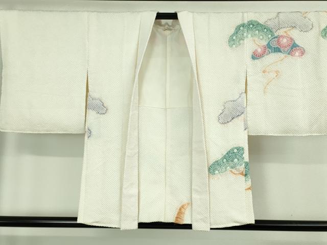 平和屋着物＃極上　名門　藤娘きぬたや・総絞り　羽織　絞り　松文　逸品　DZAB3055kh6