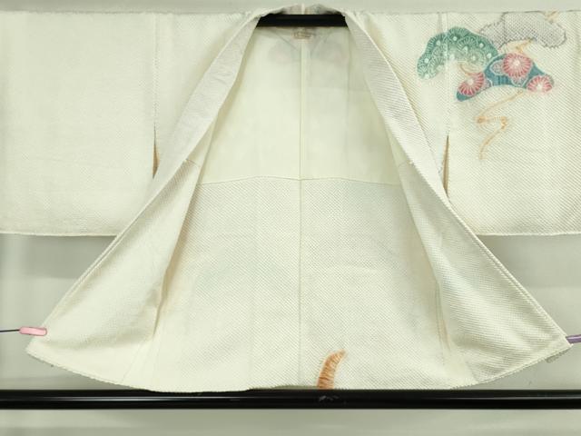 平和屋着物＃極上　名門　藤娘きぬたや・総絞り　羽織　絞り　松文　逸品　DZAB3055kh6