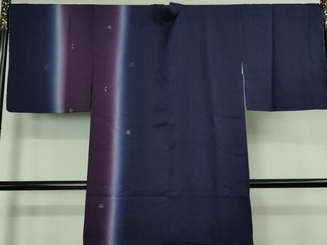 平和屋着物＃極上　中国三大刺繍　相良刺繍　道中着　ロング丈　舞花文　暈し染め　逸品　未使用　DZAB3058kh6