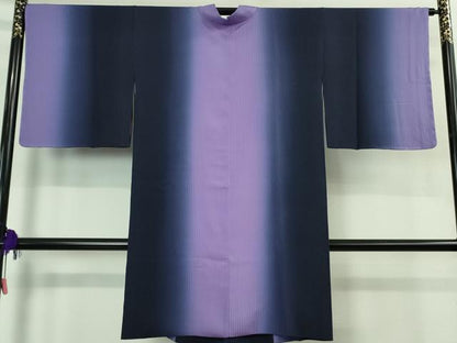 平和屋着物＃極上　道中着　ロング丈　間道　暈し染め　反端付き　逸品　未使用　DZAB3059kh6