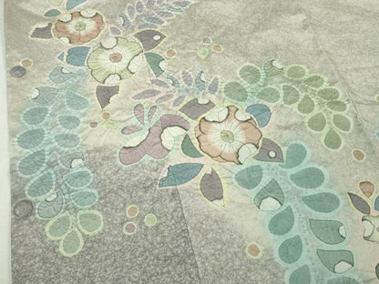 平和屋着物■極上　道行コート　本場縞大島紬　辻が花　証紙付き　逸品　DZAB3063kh6