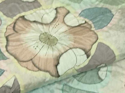平和屋着物■極上　道行コート　本場縞大島紬　辻が花　証紙付き　逸品　DZAB3063kh6