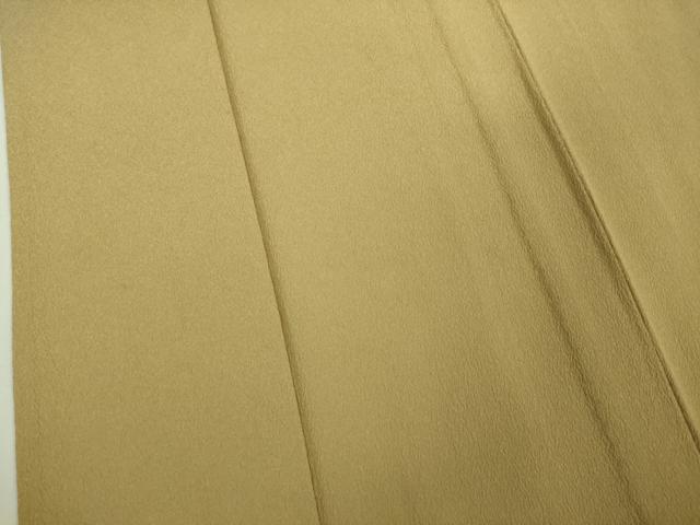 平和屋着物▽極上 洗える最高級着物 ＜英＞はなぶさ謹製 色無地 単衣 枯色 たとう紙付き 逸品 DZAB3069kh6