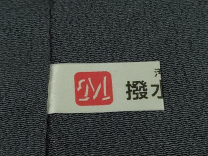 平和屋本店●超希少　東京友禅　久呂田明功　訪問着　菊　褐色地　金彩　鬼しぼ縮緬　逸品　未使用　DZAB3073kh6